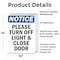 Signmission Please Turn Off Light & Close Door, 10 in W x Rectangle, Vinyl Decal OS-2PACK-NS-D-1014-V-17605 - alternate 3